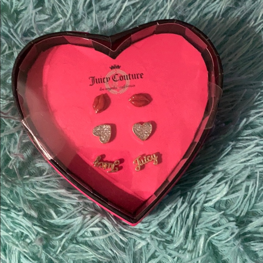 NWT NIB Juicy Couture Set of 3 Earrings